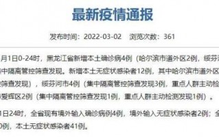 哈尔滨哪里有疫情-哈尔滨那边有疫情吗？