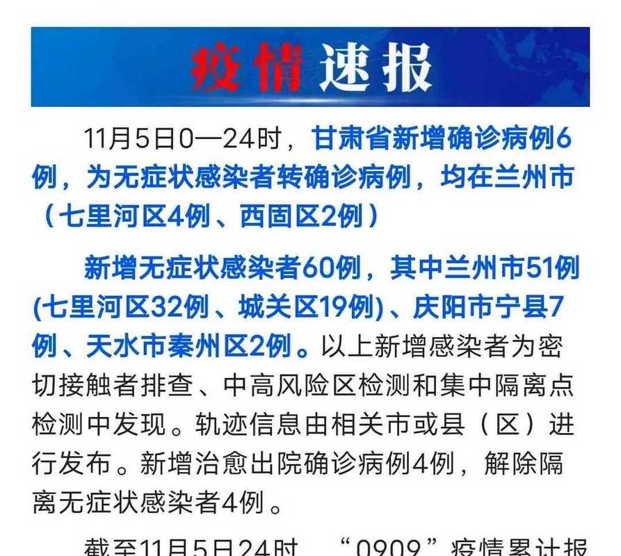 兰州今日疫情最新消息-今日兰州疫情通报？-第1张图片-德宏生活网