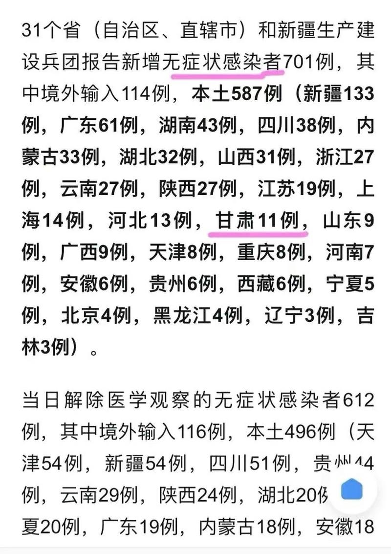 12月甘肃疫情-甘肃11月12日新冠疫情？-第4张图片-德宏生活网